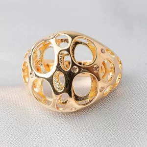 Anel abaulado furado