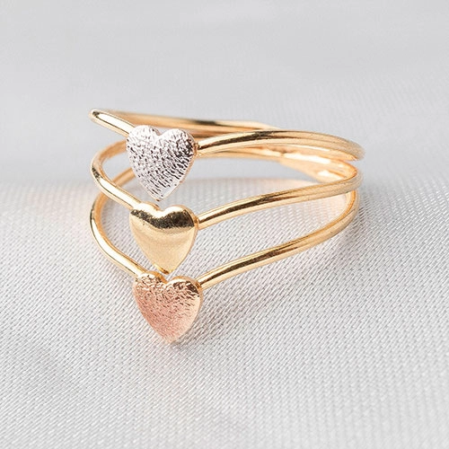 Anel de corações de ródio - Imagem 3