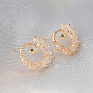 Brinco pavão espiral