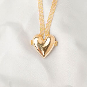 Chocker coração abaulado liso