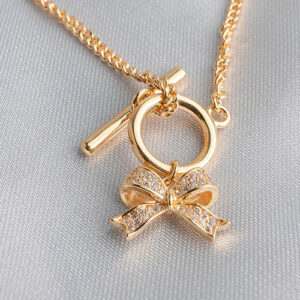 Pulseira de lacinho cravejado