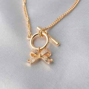 Pulseira de lacinho cravejado