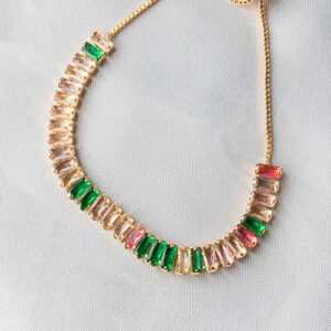 Pulseira riviera colorida regulavel