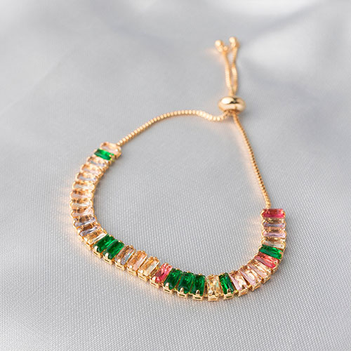 Pulseira riviera colorida regulavel - Imagem 3