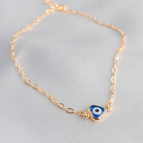 Tornozeleira coraçâo com olho grego