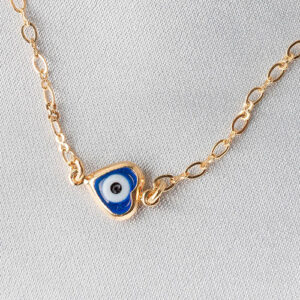 Tornozeleira coraçâo com olho grego